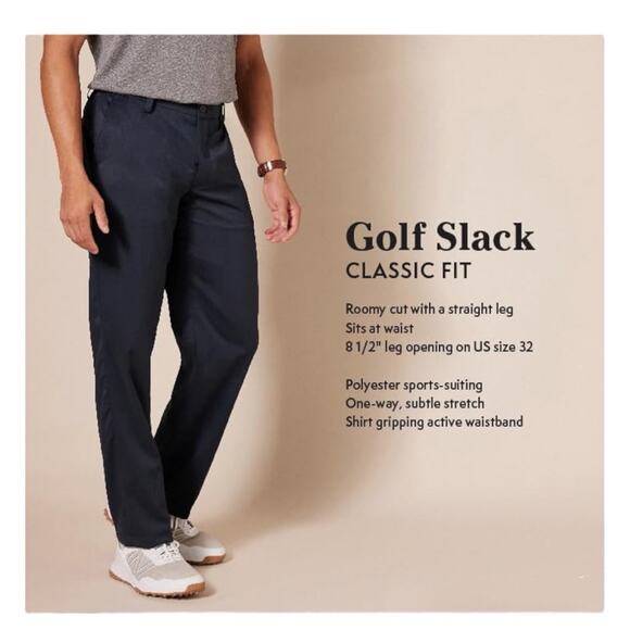 NEW Amazon Essentials Men's Classic Fit Stretch GOLF PANT 34W x 31L Gray NIP! - Picture 11 of 12